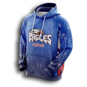 Baseball Hoodie Pullover – Custom Stitched Name & Number