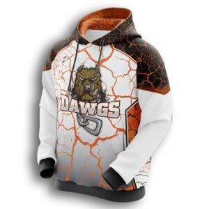 100% Polyester Custom Baseball Hoodie with Name & Number